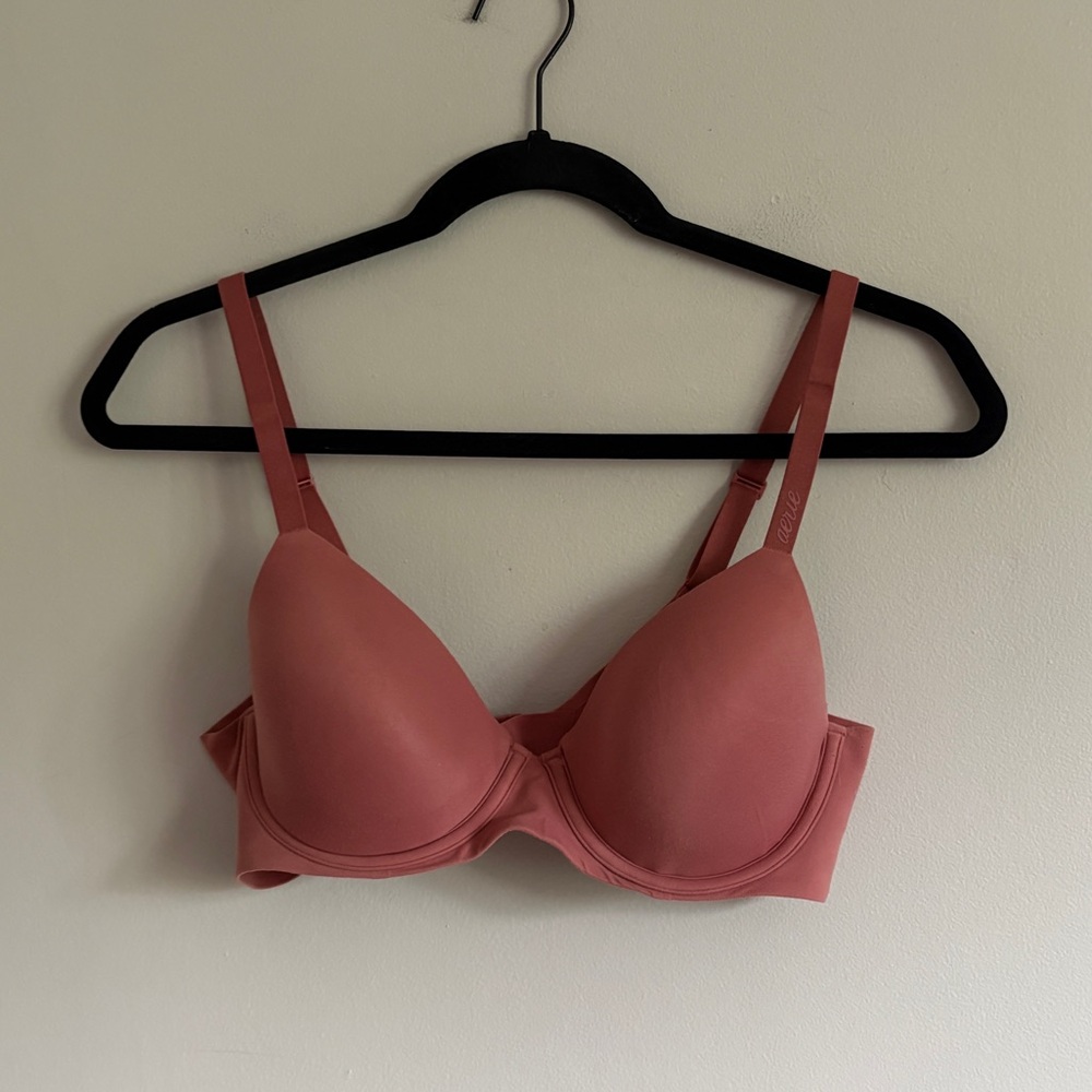 Smoothez by Aerie Women’s Bra Pink Size 34C Full Coverage Underwire Soft